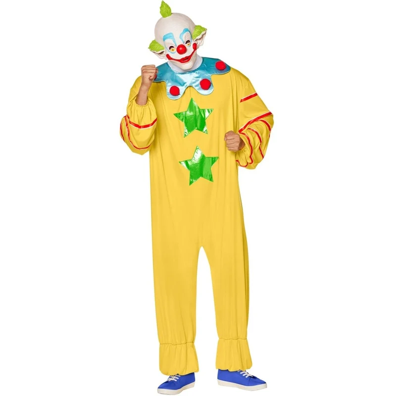 Killer Klowns Shorty Costume for Adults, Jumpsuit, Collar and Mask
