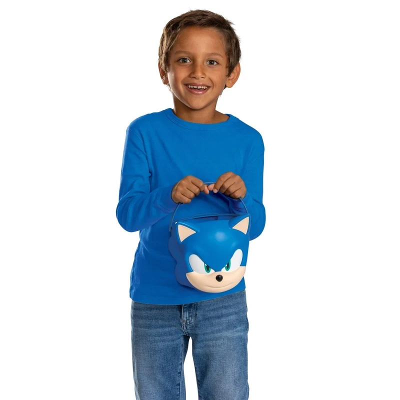 Sonic Treat Pail, Sonic the Hedgehog, 6.7 x 6.4 x 6.5 Inches, 1 Count
