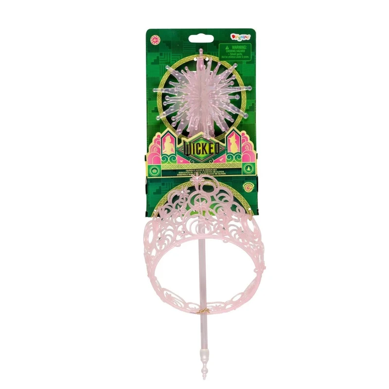 Glinda Wand and Tiara Set for Kids, Wicked