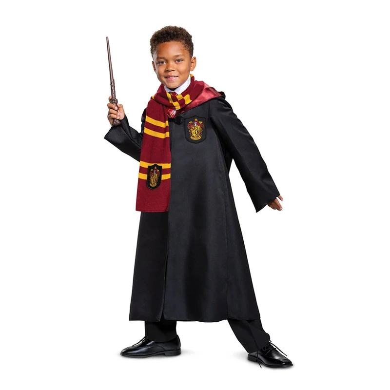 Gryffindor Dress-Up Set, Harry Potter, Hooded Robe, Scarf, Wand, and Tie