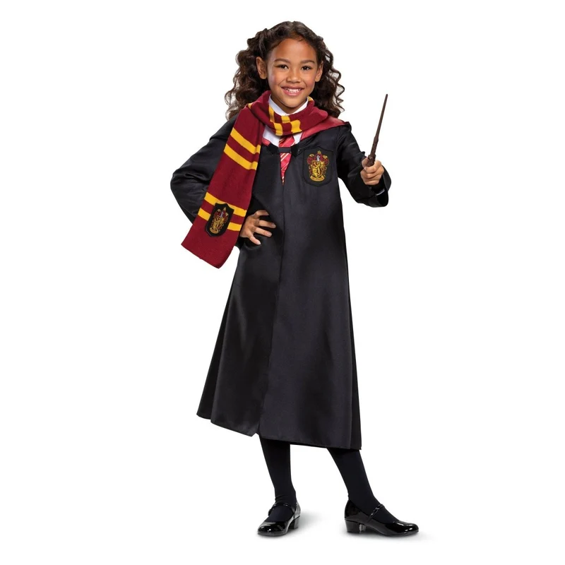 Gryffindor Dress-Up Set, Harry Potter, Hooded Robe, Scarf, Wand, and Tie