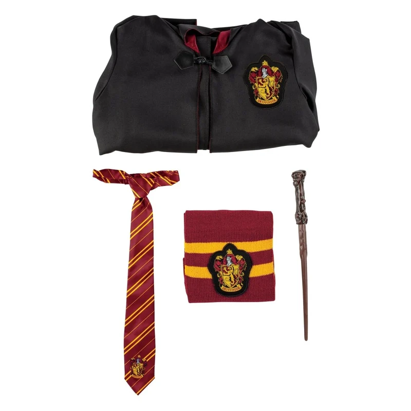 Gryffindor Dress-Up Set, Harry Potter, Hooded Robe, Scarf, Wand, and Tie