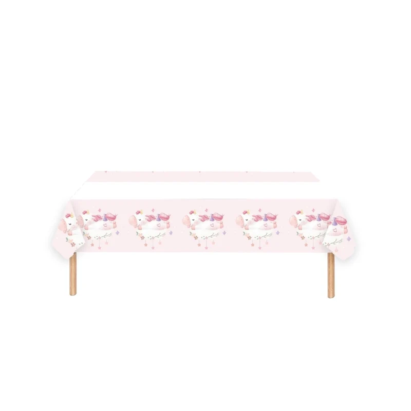 Unicorn Dreams Birthday Rectangular Paper Table Cover, 47 x 70 Inches, 1 Count