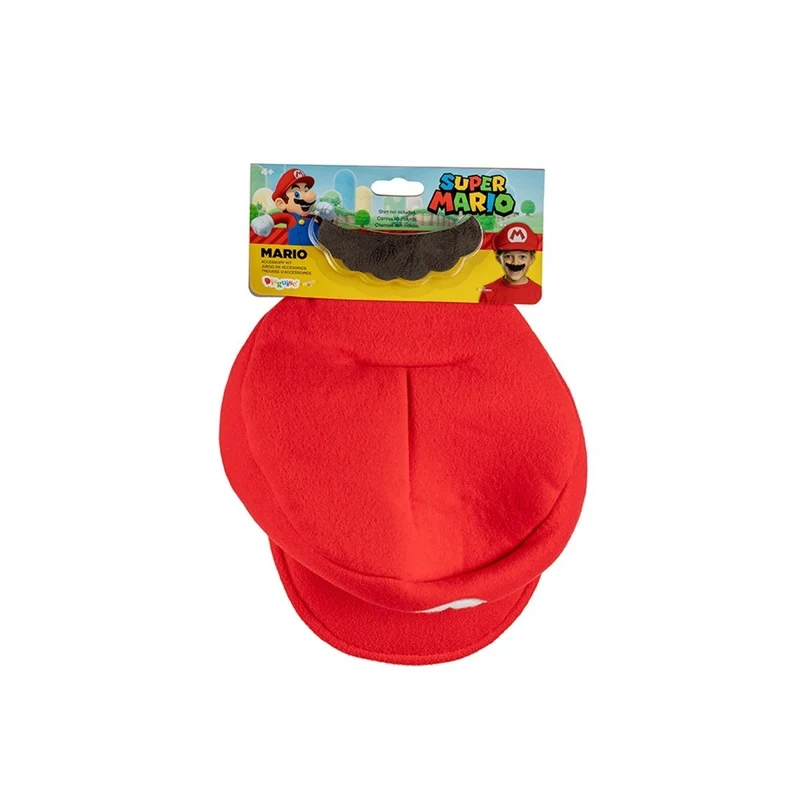 Mario Hat and Mustache for Kids, Super Mario Bros