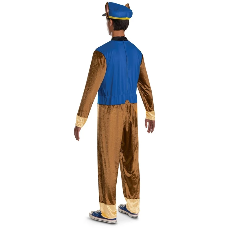 Chase Plus Size Classic Costume for Adults, Paw Patrol, Jumpsuit and headpiece