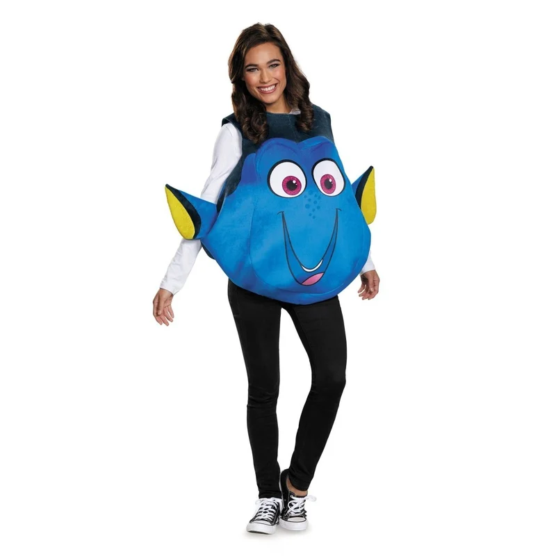 Dory Costume for Adults, Finding Dory, Tunic with Tail