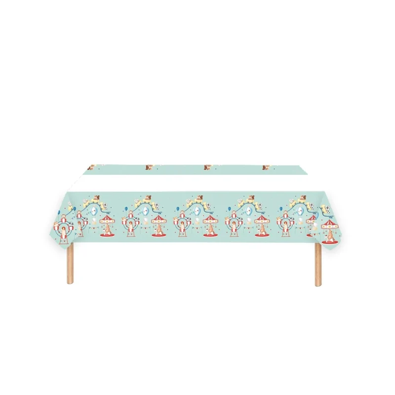 Enchanted Carousel Birthday Rectangular Paper Table Cover, 47 x 70 Inches, 1 Count