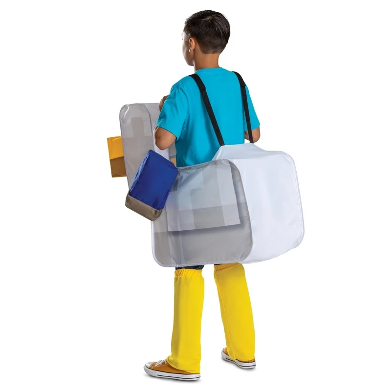 Chicken Jockey Pop Out Costume for Kids, Minecraft