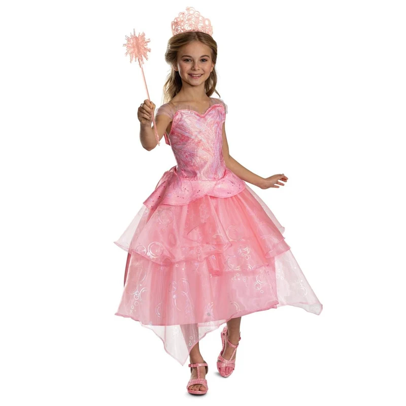 Glinda Classic Costume for Kids, Wicked, Pink Dress