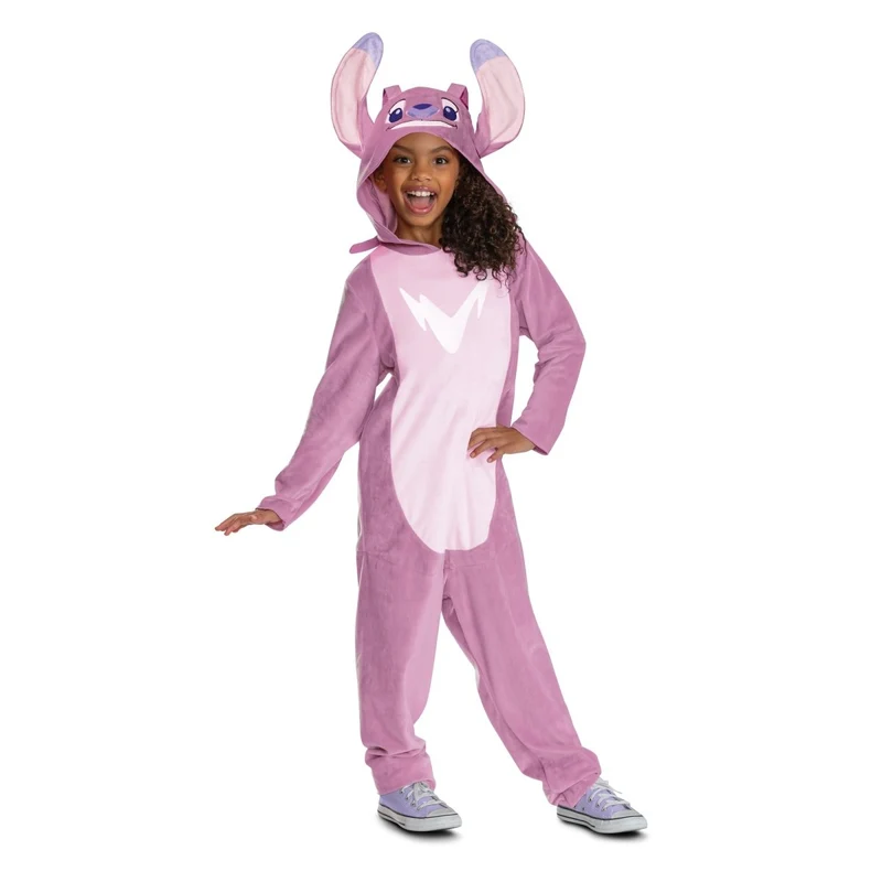 Angel Classic Jumpsuit Costume for Kids, Disney Lilo & Stitch, Hooded Jumpsuit