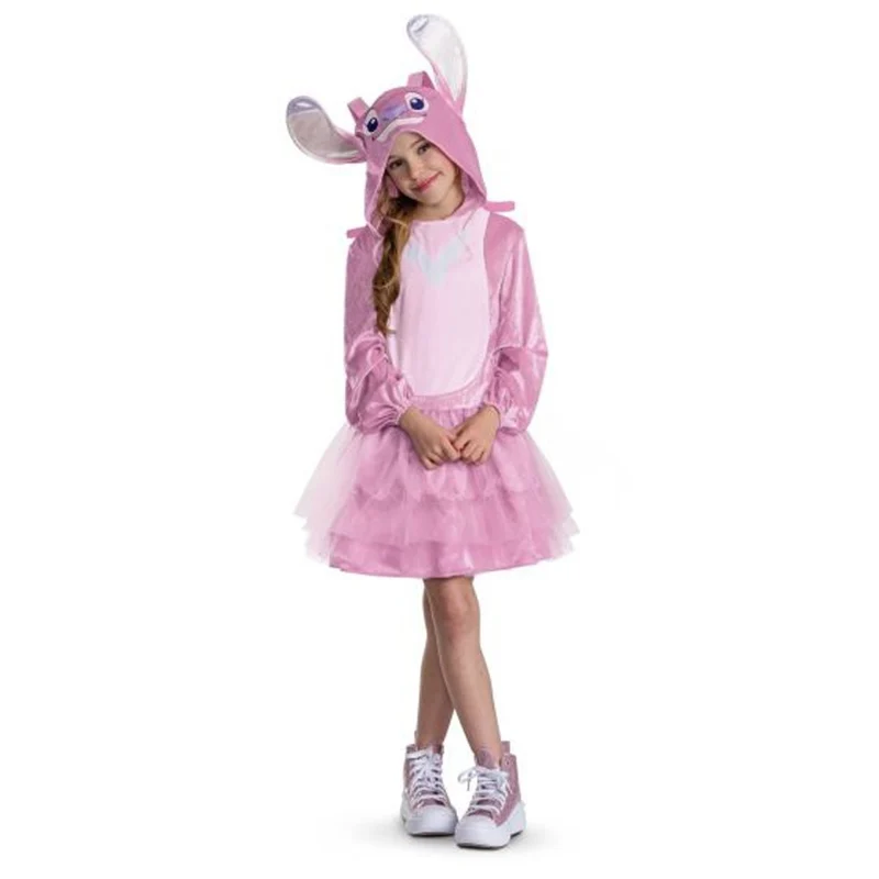 Angel Classic Dress Costume for Kids, Disney Lilo & Stitch, Hooded Dress