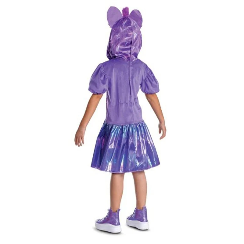 Furby Purple Dress Costume for Kids, Hooded Dress