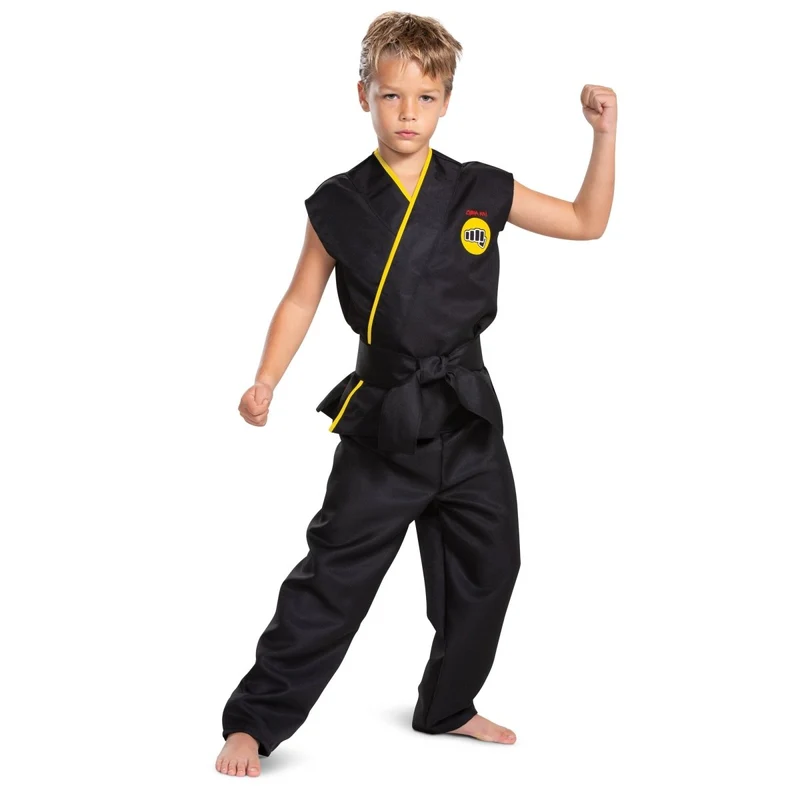 Cobra Kai Classic Costume for Kids, Top, Pants and Belt
