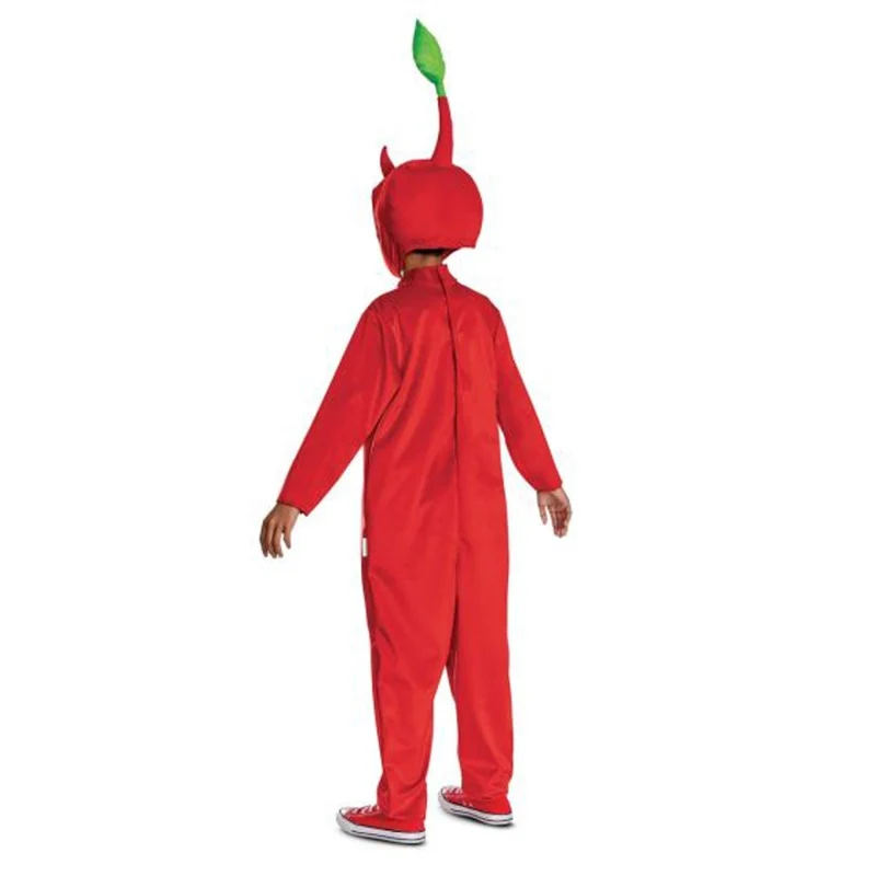Red Pikmin Classic Costume for Kids, Nintendo, Jumpsuit and Headpiece