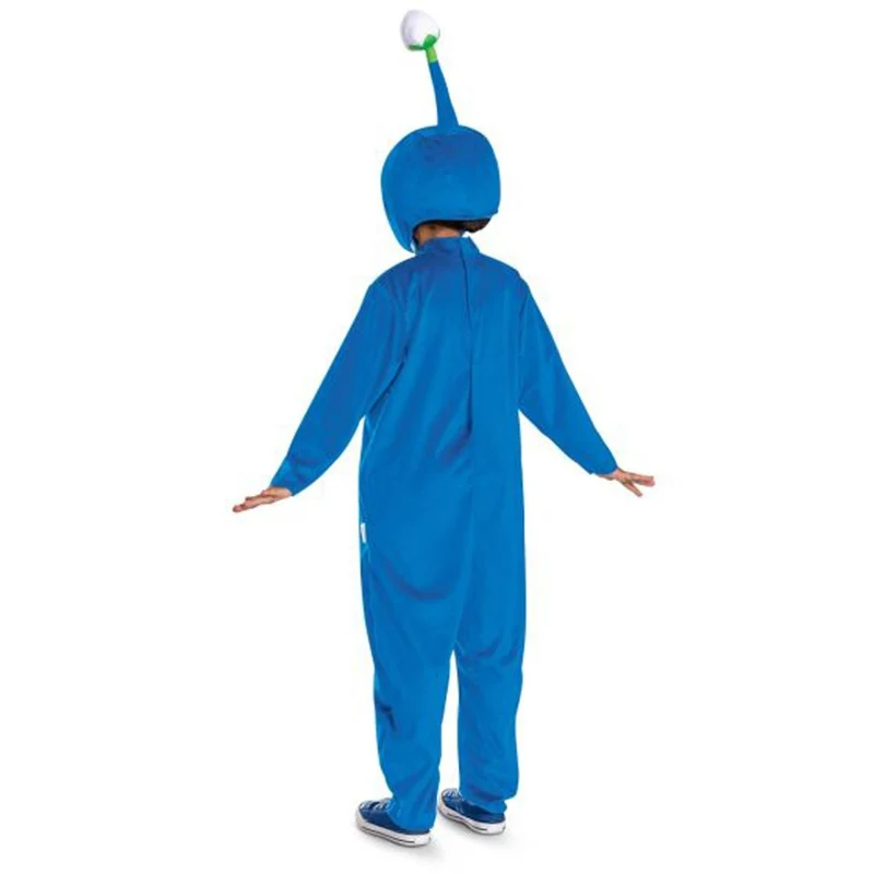 Blue Pikmin Classic Costume for Kids, Nintendo, Jumpsuit and Headpiece