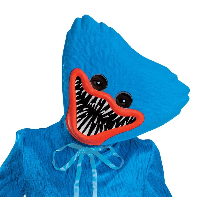 Huggy Wuggy Classic Costume for Kids, Poppy Playtime, Jumpsuit with Hands and Mask