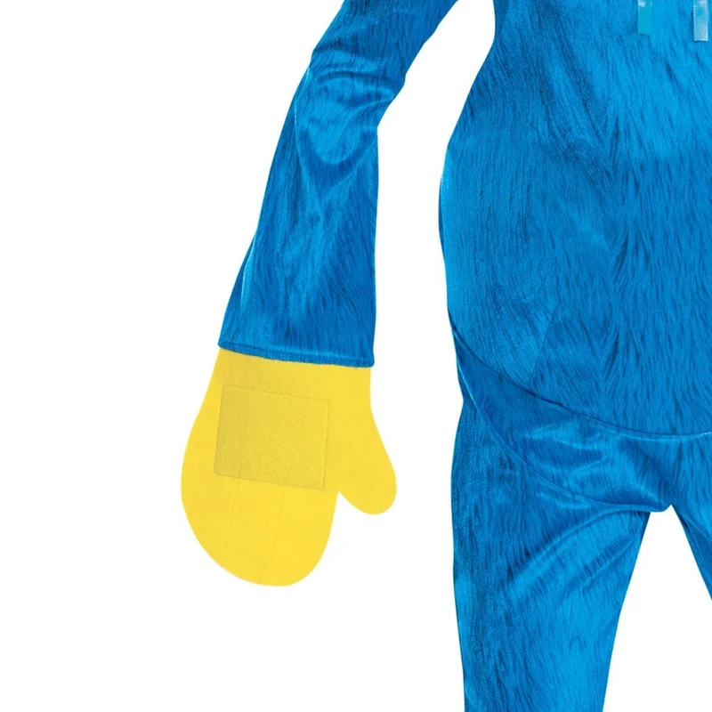 Huggy Wuggy Classic Costume for Kids, Poppy Playtime, Jumpsuit with Hands and Mask