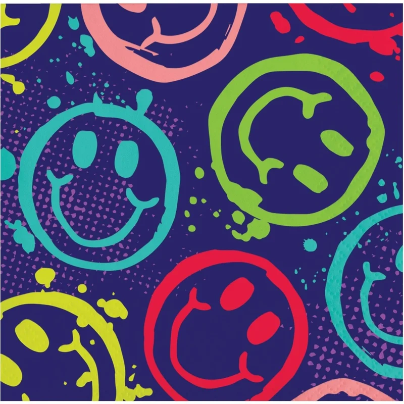 Graffiti Party Birthday Small Beverage Napkins, 16 Count