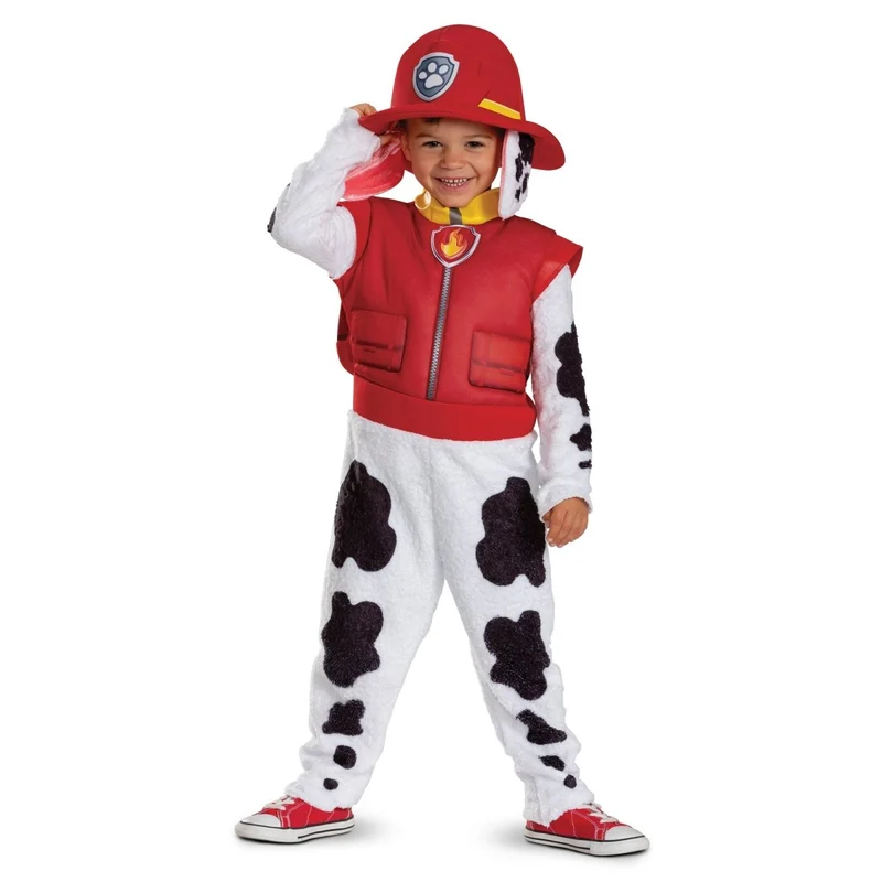 Marshall Deluxe Costume for Toddlers, Paw Patrol, Jumpsuit with Tail and Headpiece