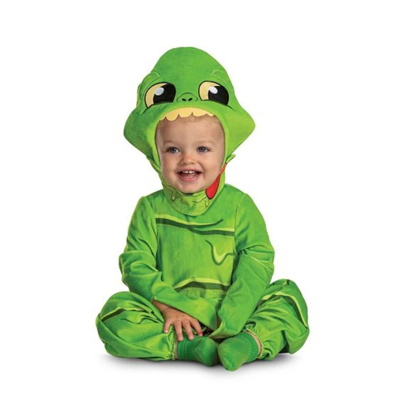 Slimer Posh Costume for Toddlers, Ghostbusters, Jumpsuit and Headpiece