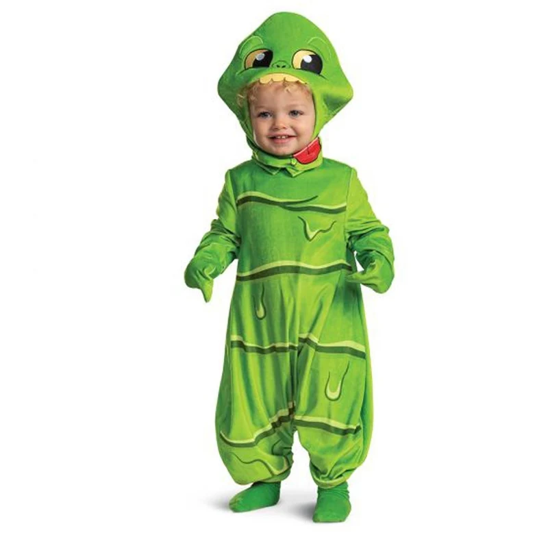 Slimer Posh Costume for Toddlers, Ghostbusters, Jumpsuit and Headpiece